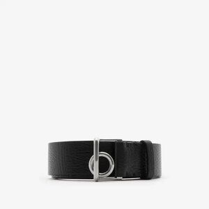 Burberry Rocking Horse Black Leather Men's Belt